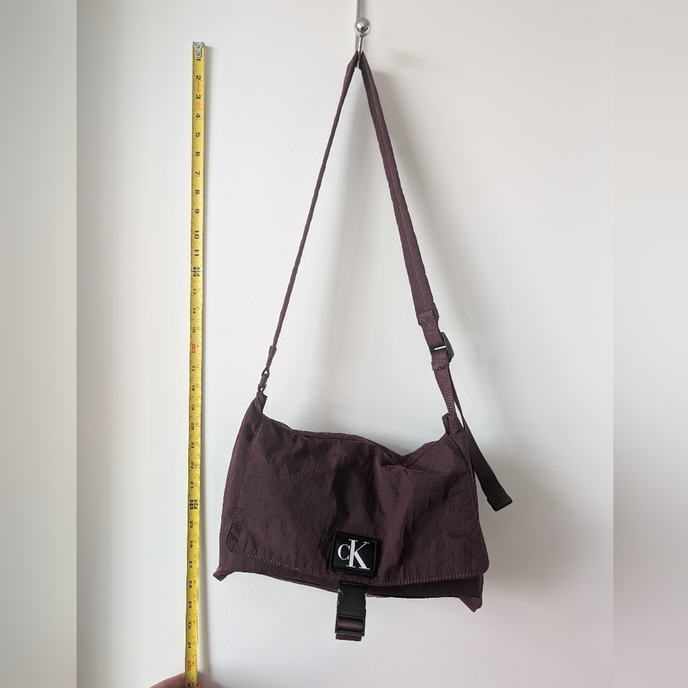 Calvin Klein CK Nylon Purse Wine Burgundy Purple